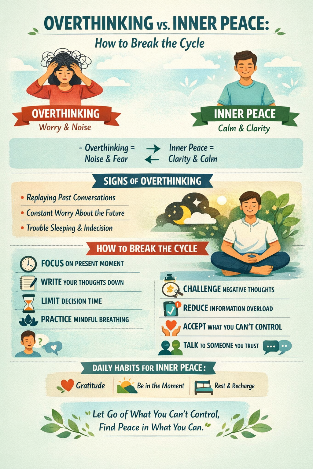 🧠 Overthinking vs. Inner Peace: How to Break the Cycle – Pioneer Edge