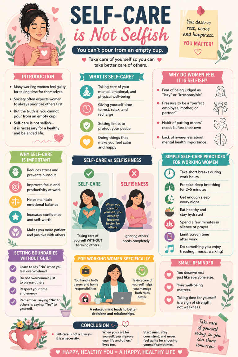 Self-Care is Not Selfish – A Simple Guide for Working Women – Pioneer Edge
